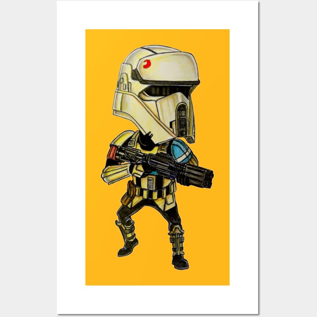 Chibi Scarif Wall Art by tabslabred